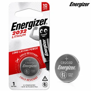 Energizer 3V Lithium Coin Battery with Baby Secure Technology – Long-Lasting Power, 1 Pcs (CR2032)